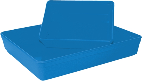 Desco ESD Tray Inlay - 24x16 Inch Blue Vinyl Static Dissipative (CBNTC-INLAY02) 1 Piece
