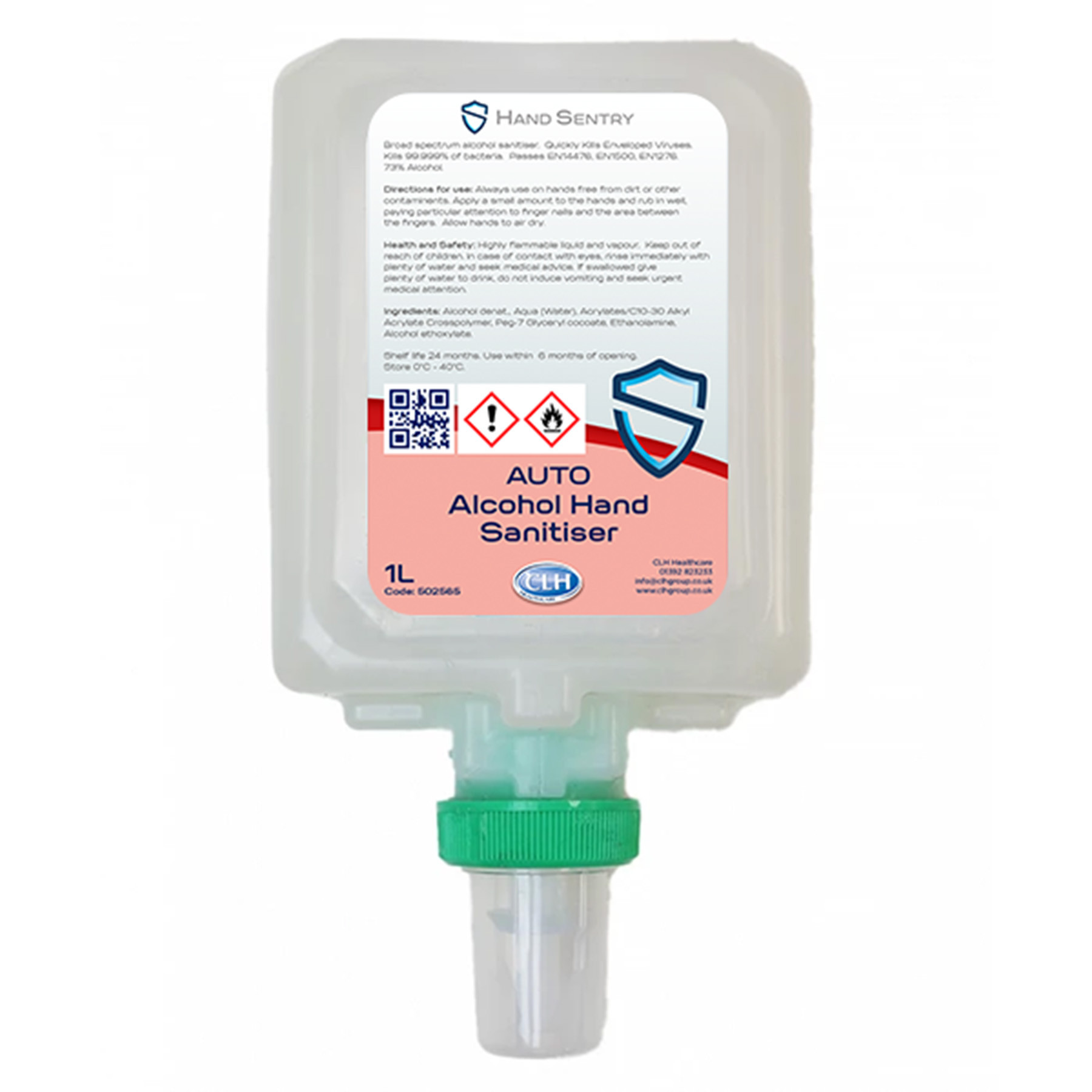 Hand Sentry AUTO >70% Alcohol Hand Sanitiser Gel Cartridge Refill | CLH ...