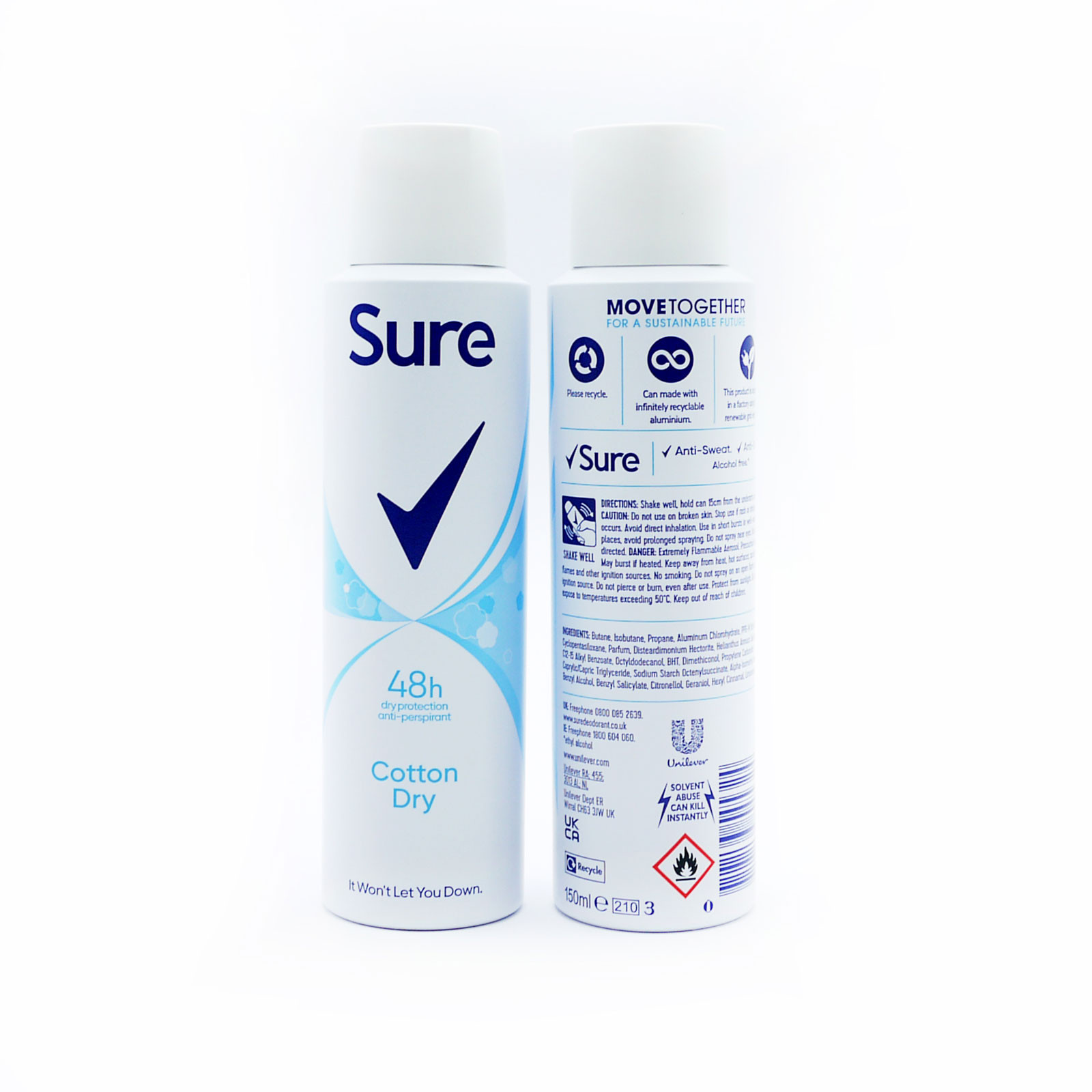 Sure AntiPerspirant Deodorant Spray CLH Healthcare