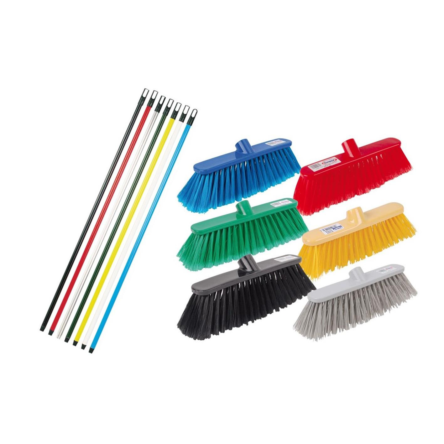 Standard Coloured Brooms & Handles CLH Healthcare
