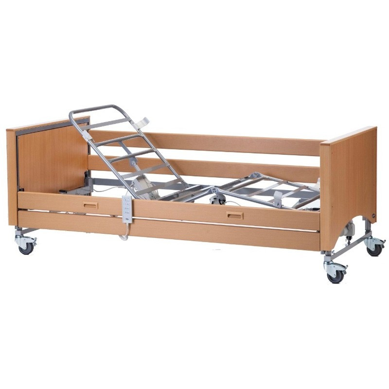 Invacare Medley Ergo Standard Profiling Electric Bed with Wooden Side ...