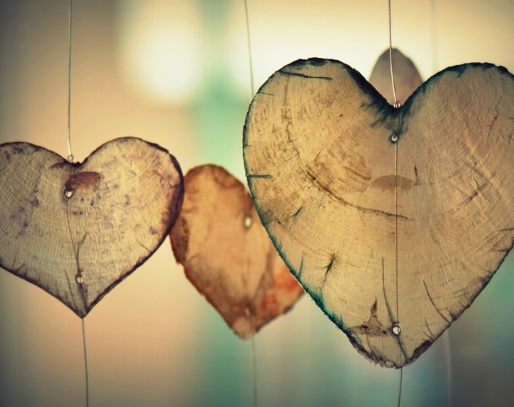 Heart shaped decorations