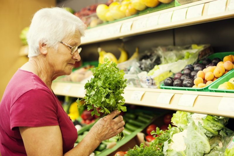 Woman Buying Groceries